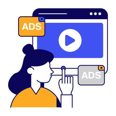 Modern design icon of web videos