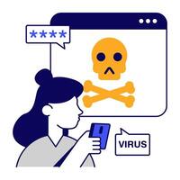 Premium download icon of web hacking vector