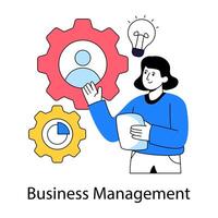 A unique design illustration of business management vector