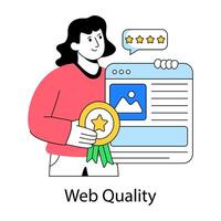 design of web quality vector