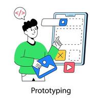 A unique design of prototyping vector
