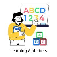 A creative design illustration of basic learning vector