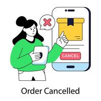 A unique design of order cancel vector