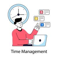 A colorful design illustration of deadline vector