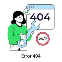 A vectors of error 404