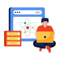 An illustration design of data science vector