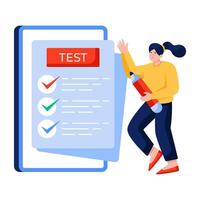 Modern design of online test vector