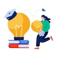 Perfect design illustration of academic idea vector