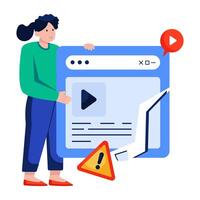 Modern design illustration of error vector