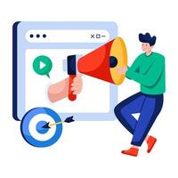 Modern design illustration of web marketing vector