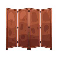 Illustration of Folding Screen vector