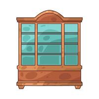 Illustration of Display Cabinet vector
