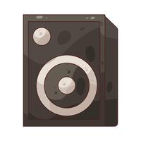 a Black Speaker vector