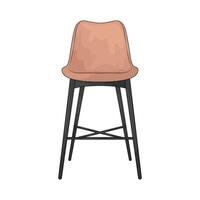 bar stool illustration vector