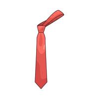 simple red tie vector