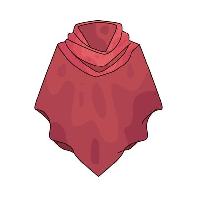 Red Cowl Neck