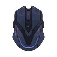 black computer mouse vector
