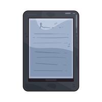 illustration of ereader vector