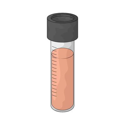 illustration of test tube sample