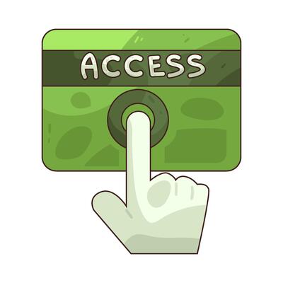 click access illustration