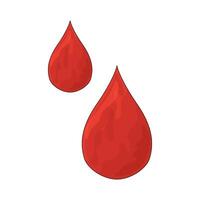 human blood drops vector
