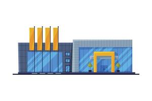 Front View of Modern Retail Store, Shopping Center Building, Urban Architecture Design Element Flat Illustration vector