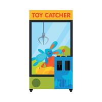 Claw Crane Game Machine, Gaming Computer Machinery Illustration vector