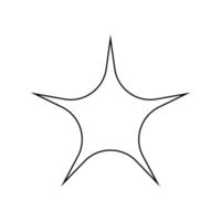 Star icon illustration symbol design style. Star symbol for web site and apps vector