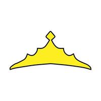 crown icon over white background. illuatration. vector
