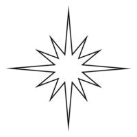 Star icon. Simple illustration of star icon for web design. vector