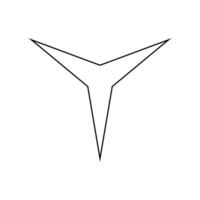 Arrow icon. Simple illustration of arrow icon for web isolated on white background vector