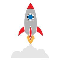 Rocket icon isolated on white background for your web and mobile app design, Rocket logo concept vector