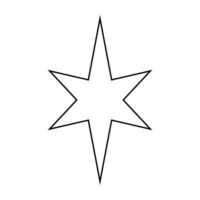 Star icon illustration sign design style. Star symbol for web site and apps. vector