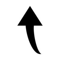 arrow up direction isolated icon illustration design, simple black and white style vector