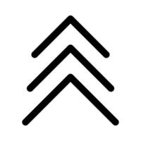 Arrow icon isolated on white background for your web and mobile app design, Arrow logo concept vector