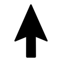 Up arrow icon. scroll illustration. Direction symbol. vector