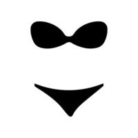 Swimsuit icon. Simple illustration of swimsuit sign for web vector
