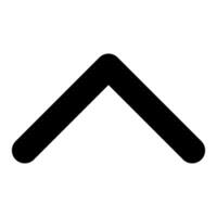 Arrowhead up icon. A flat illustration iconic design of arrowhead up on a white background. vector