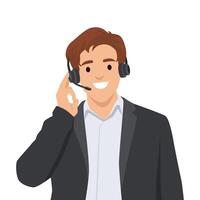 Professional Customer Support Agent. Ready to assist with any inquiries. vector
