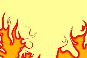 Abstract Fire Flame Background with Red and Orange Tones vector