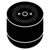 Visual concept of a smart speaker device vector