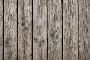 Rustic Wooden Planks with Faded Paint and Cracks photo