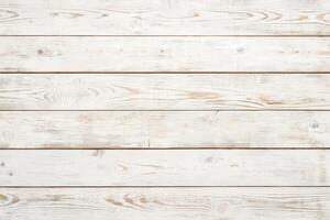 Whitewashed Wooden Plank Texture in Rustic Style. photo
