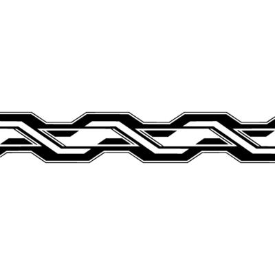 Futuristic Black and White Geometric Line on Gradient Background