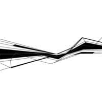 Abstract Geometric Lines Modern on White vector