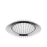 Abstract Wireframe Sphere Minimalist, Scientific Concept, Digital Art vector
