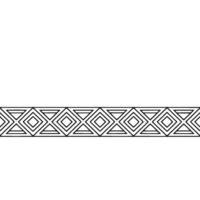 Geometric Diamond Pattern Border on White, Minimalist vector