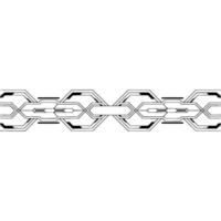 Geometric Tech Line Pattern on White Modern Minimalist vector