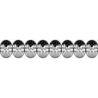 Minimalist Ice Cream Pattern on White Background vector