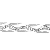 Abstract Minimalist Black Line on White Background vector